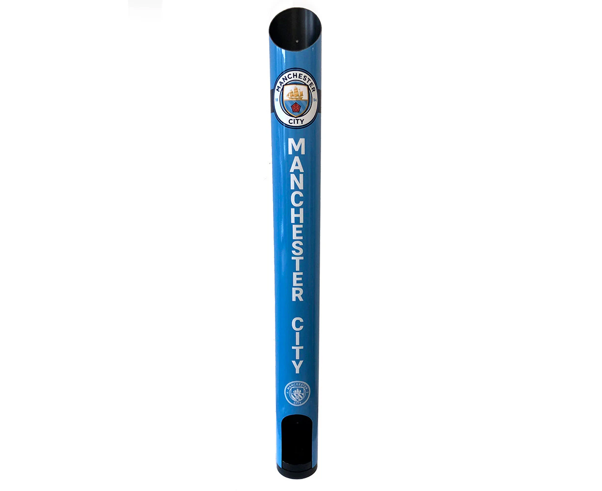 Manchester City Soccer Can Stubby Holder Dispenser Storage Wall Mountable 92x9cm