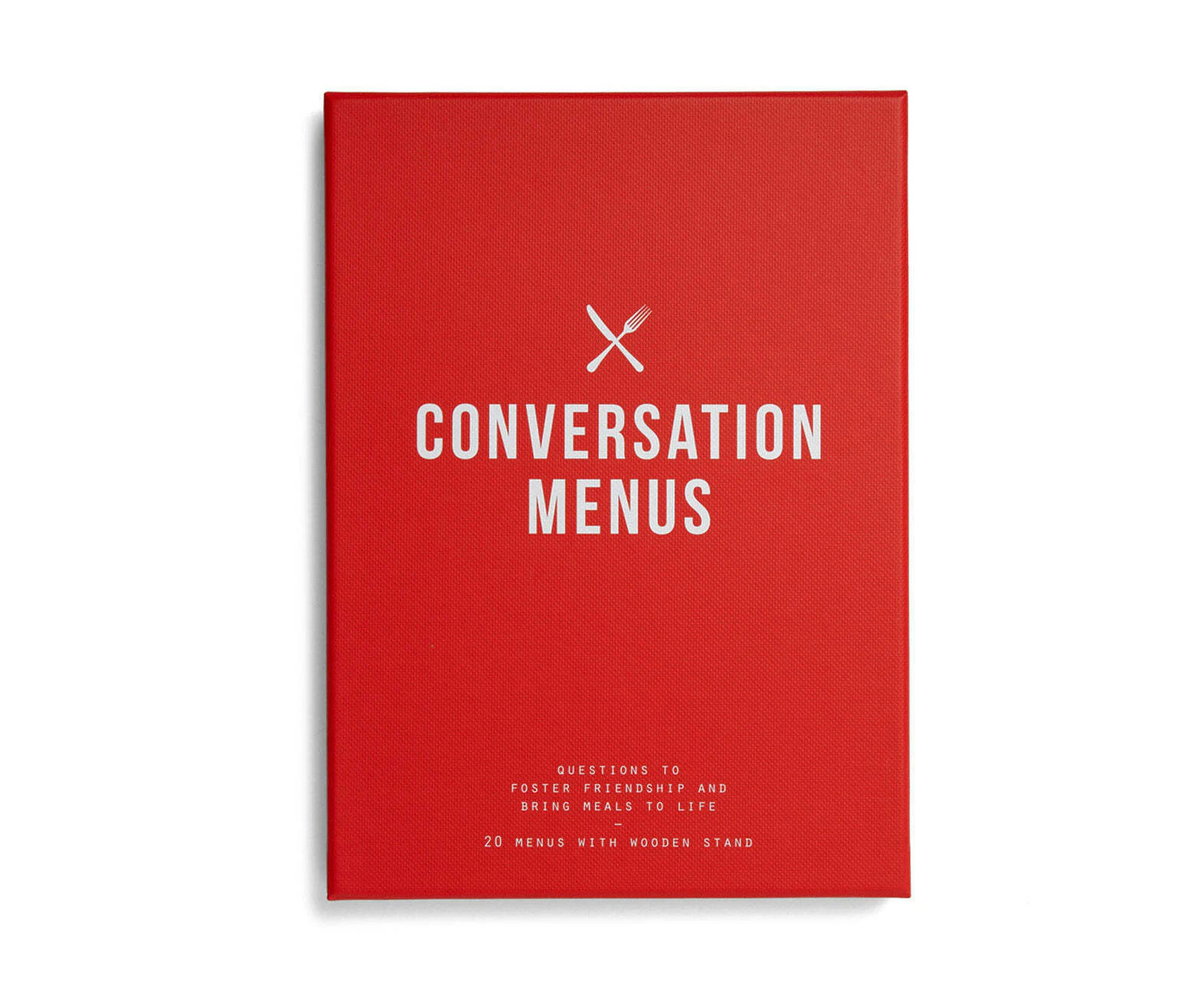 The School Of Life Conversation Menus Revealing Questions Topics w/ Wooden Stand