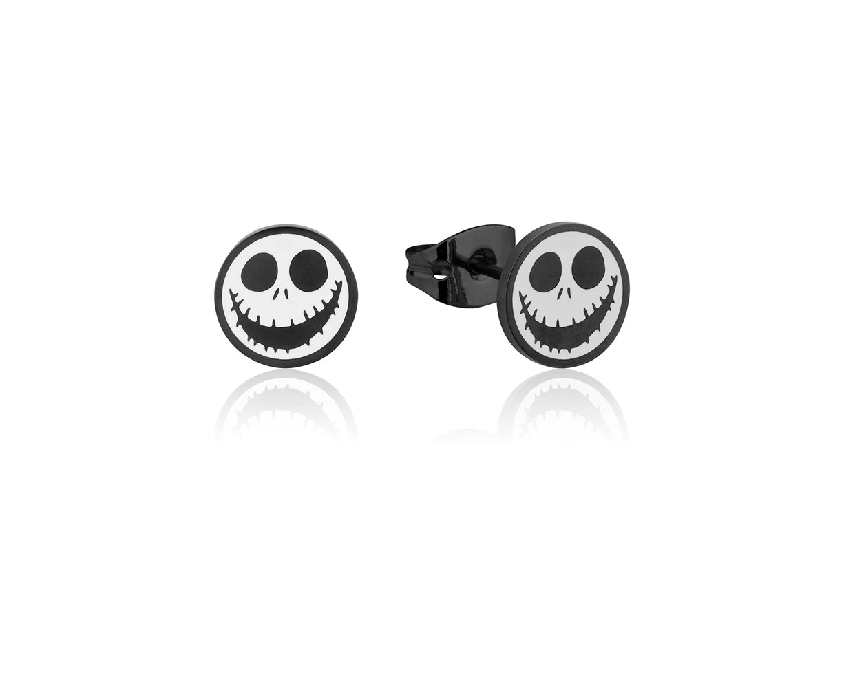 Couture Kingdom Ecc Jack Skellington Hypoallergenic SS 12mm Stud Earrings