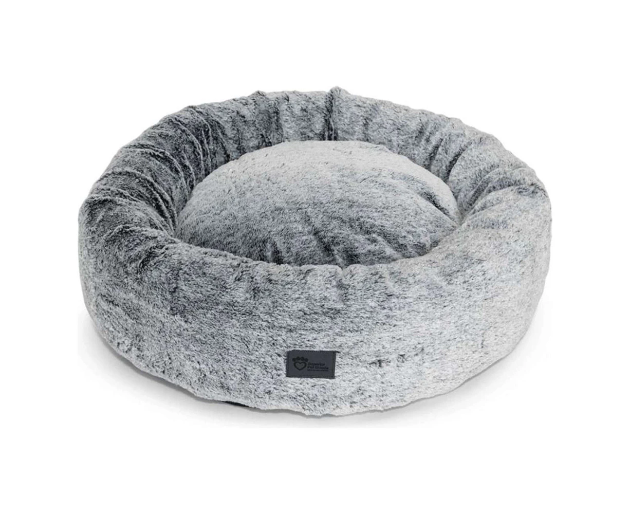 Superior Pet Goods Harley Plush Calming Dog Bed Artic Faux Fur Small 40x40x16cm