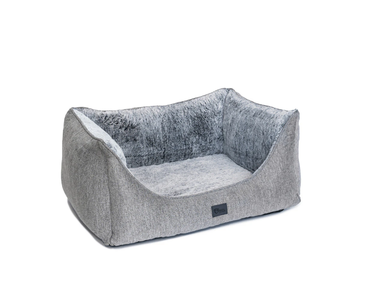 Superior Pet Plus High Side Hideout Ortho Pet/Dog Bed Artic Faux Fur Small 87cm