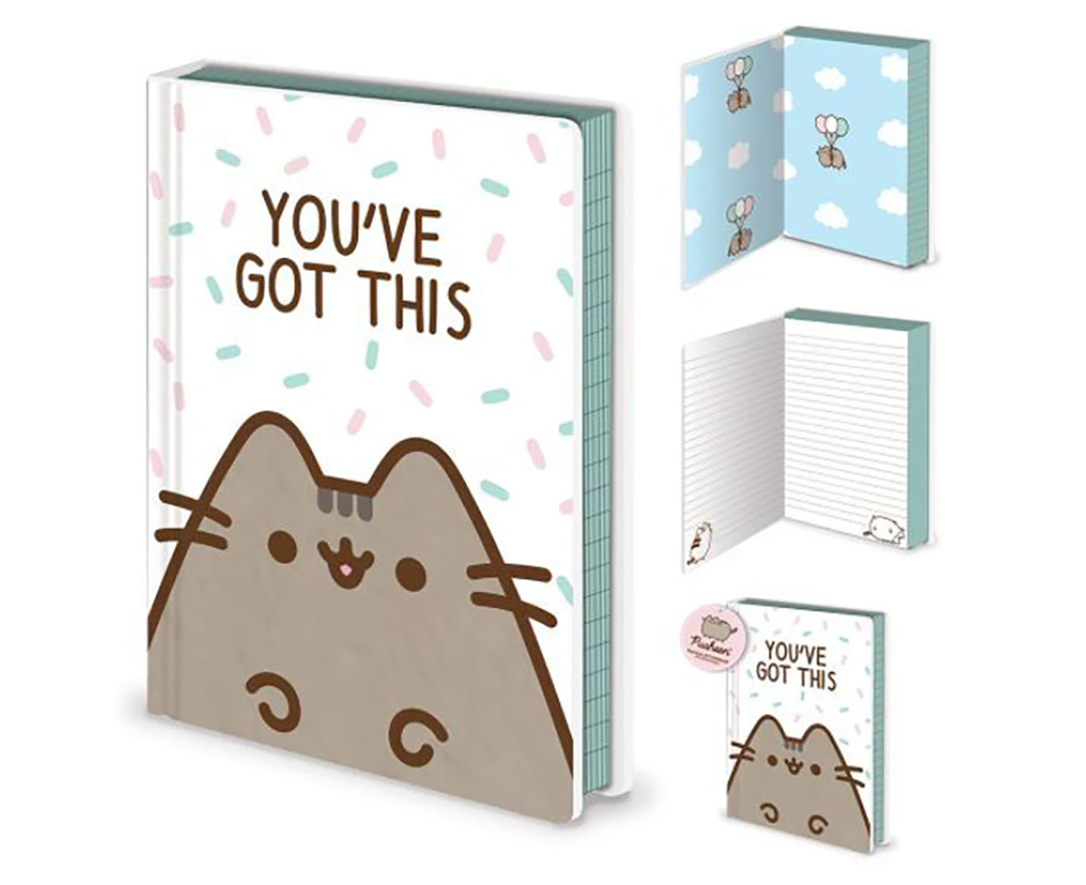 Pusheen Character Themed  You've Got This Motivational Quotes Notebook