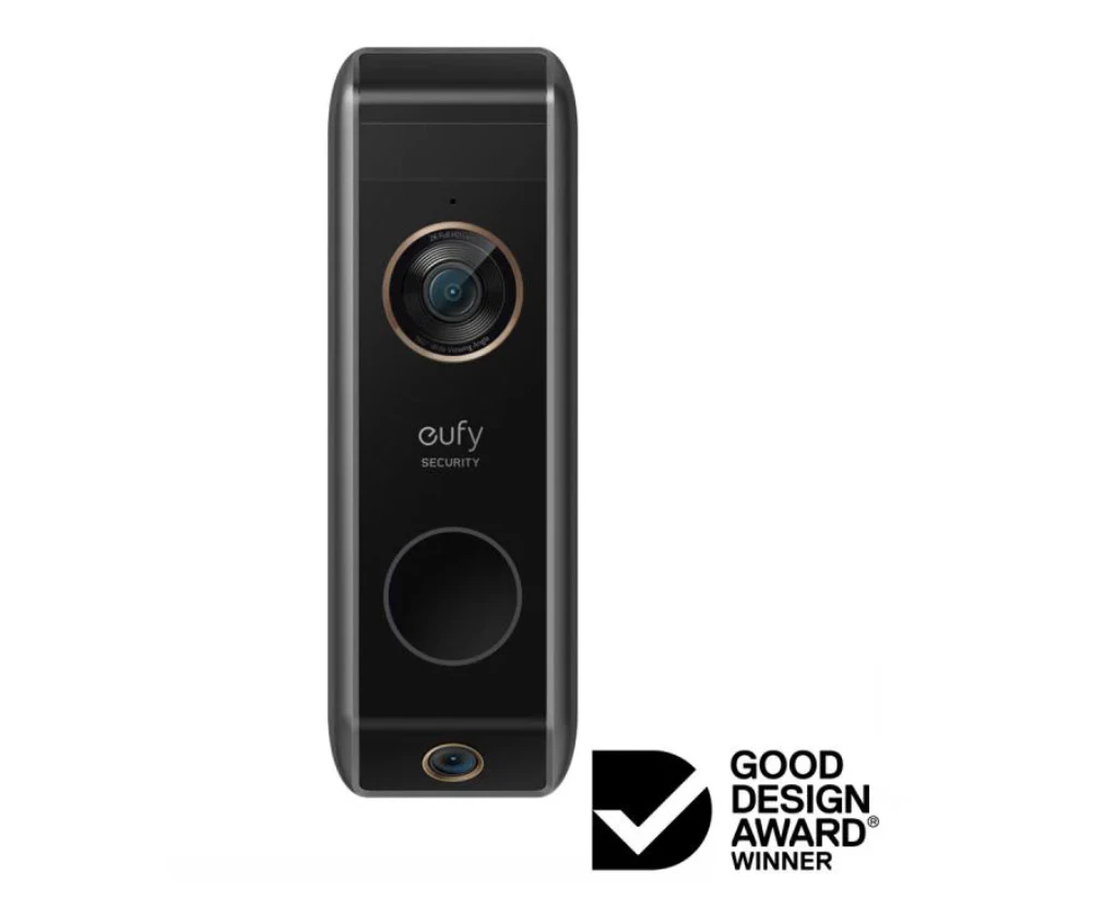 Eufy Security Wire-Free Dual Cam Video Doorbell 2K (Battery) - Add-on, Family Recognition, Package Guard, No Monthly Fee [T8213G11]