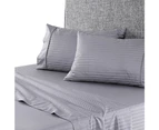 Onkaparinga Onkaparinga Chilton Stripe Sheet Set Silver