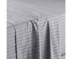 Onkaparinga Onkaparinga Chilton Stripe Sheet Set Silver