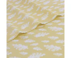 Jelly Bean Kids Clouds Double Bed Sheet Set Bedding Cover w/2x Pillowcase Yellow