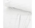 Algodon Queen Bed Fitted/Flat Sheet Set w/ Pillowcases 300TC Cotton White