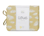 Jelly Bean Kids Clouds Double Bed Sheet Set Bedding Cover w/2x Pillowcase Yellow