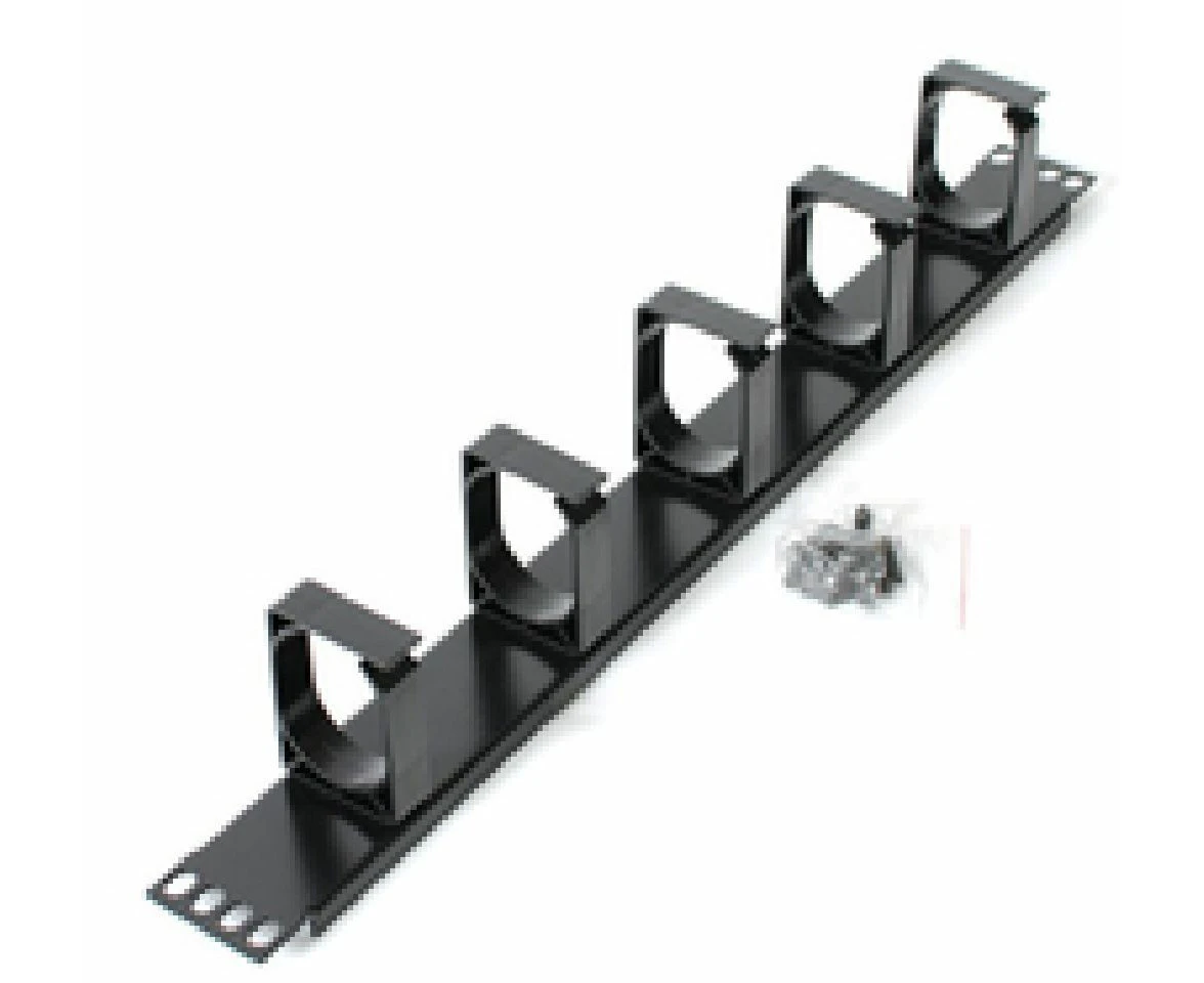 Astrotek 1U Rack Shelf Cabinet Mount Cable Management Metal Panel Server Black