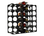 30pc Stakrax Wine Bottle Storage Rack Wall Mounted Organiser/Holder Display BLK