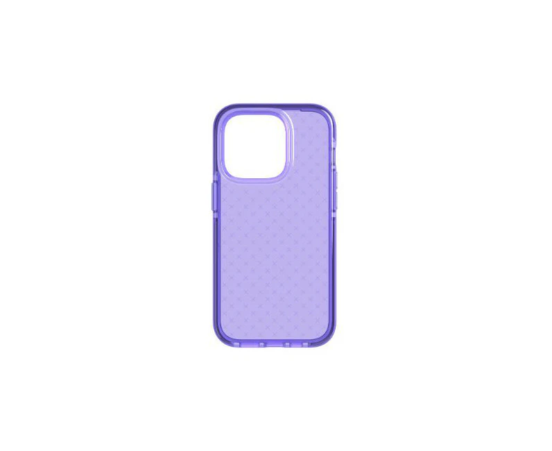 Tech21 EvoCheck Phone Case Mobile Cover For Apple iPhone 14 Pro Wondrous Purple