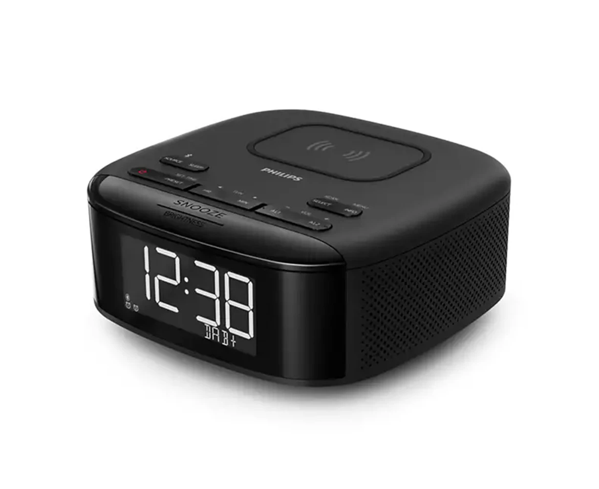 Philips TAR7705 FM DAB+ Alarm Clock Radio/Bluetooth Speaker/Wireless Qi Charger