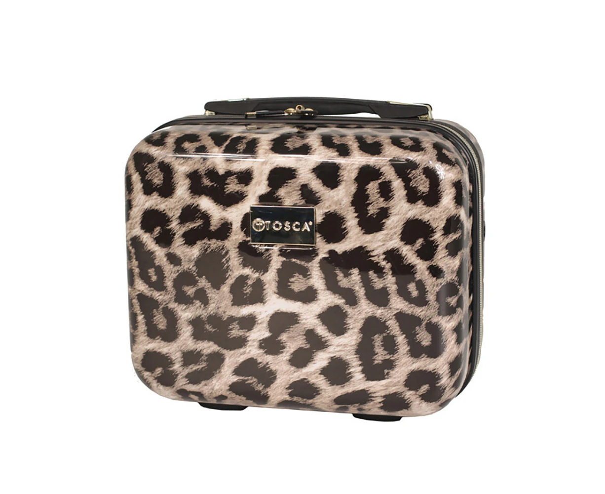 Tosca Leopard Print Beauty/Cosmetic Makeup Storage Hard Case/Bag 26x32x20cm