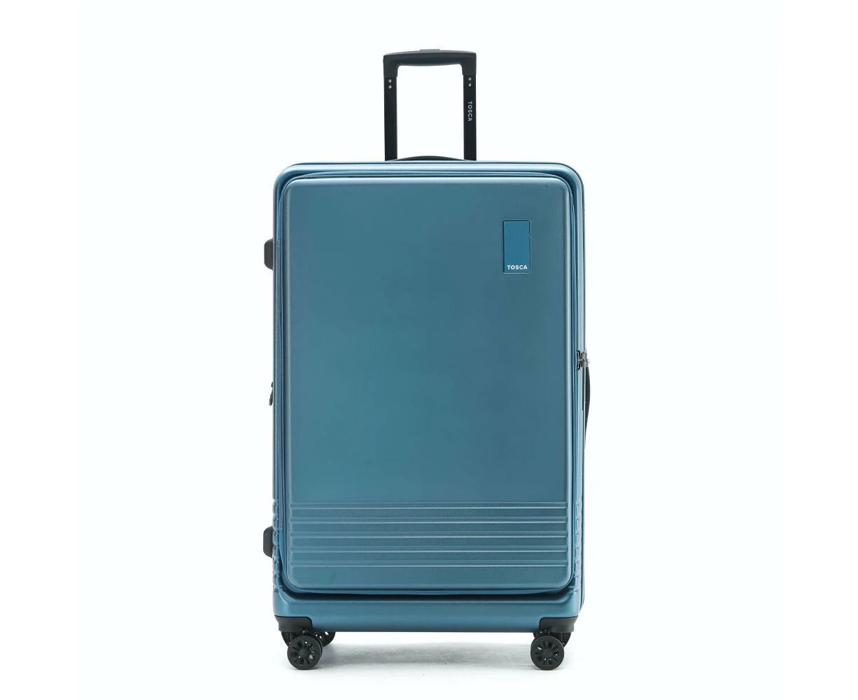 Tosca Horizon Front Lid Opening Trolley Suitcase 31" Large - Blue Sapphire