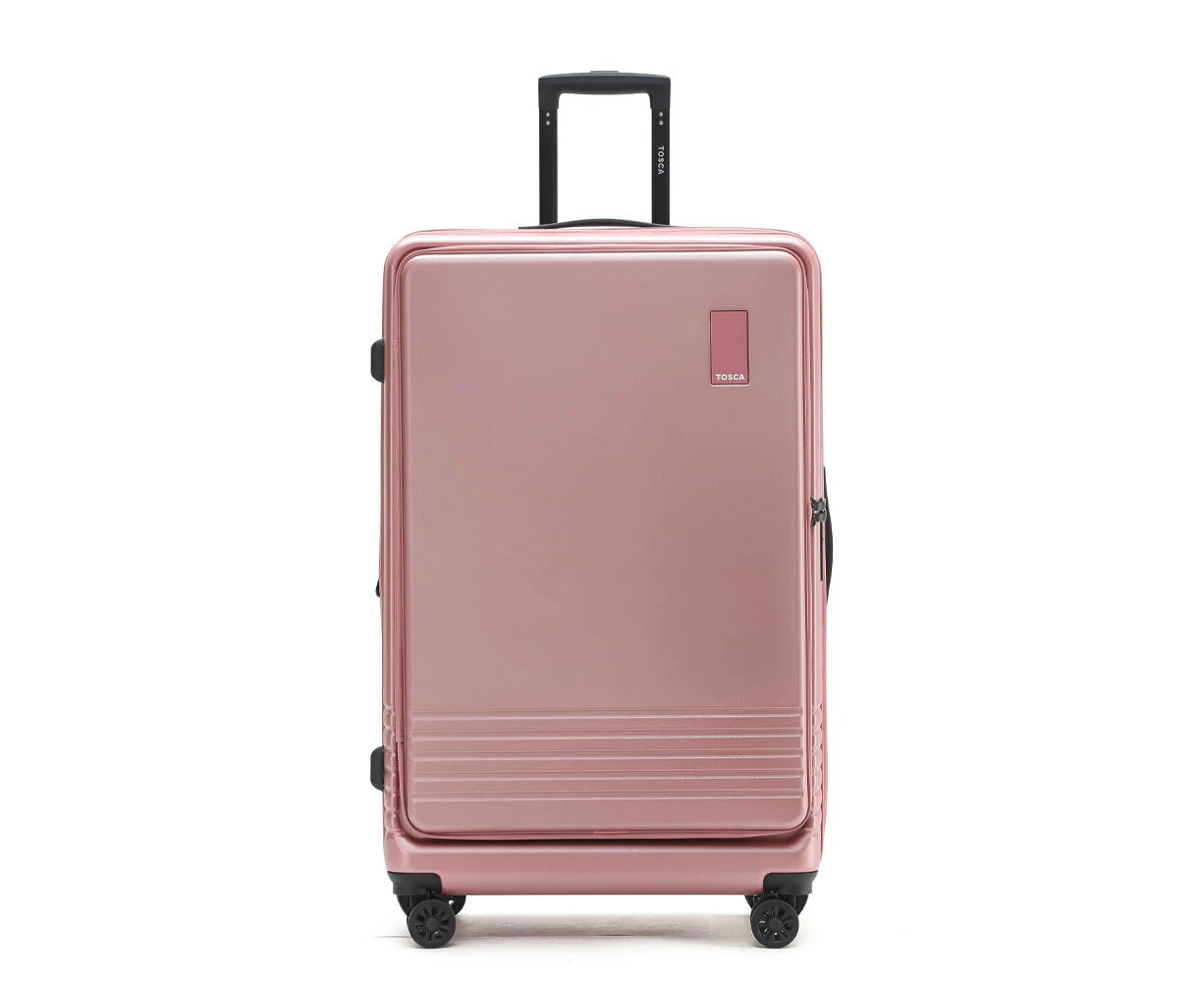 Tosca Horizon Front Lid Opening Trolley Suitcase 31" Large - Dusty Rose