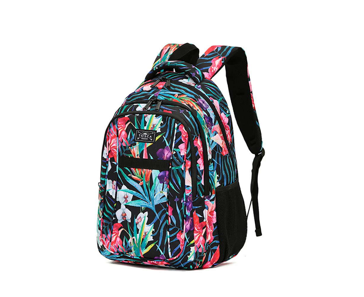 Tosca 35L/48x30x25cm Adult Padded Shoulder Padded Outdoor Backpack - Black/Multi