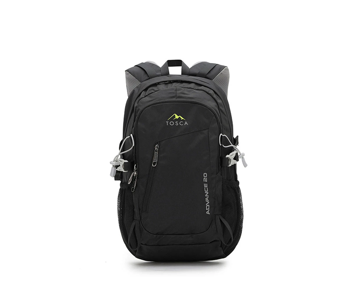 Tosca 20L Lightweight Deluxe Travel Outdoor Adjustable Backpack Bag Black