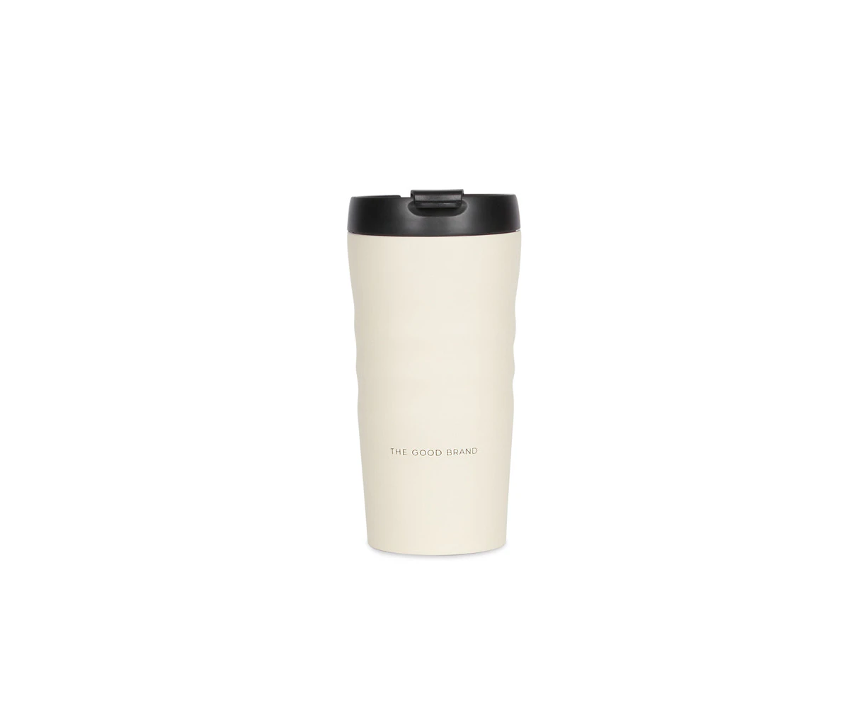 The Good Brand Insulated Coffee Cup Stainless Steel/PP Travel Drink Mug Natural