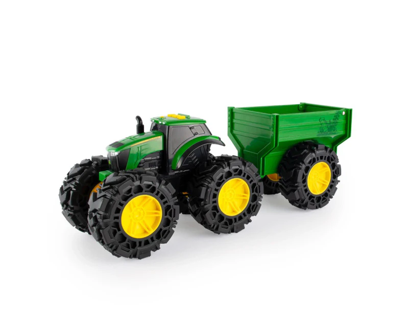 John Deere Monster Treads Tractor w/ Wagon Playset