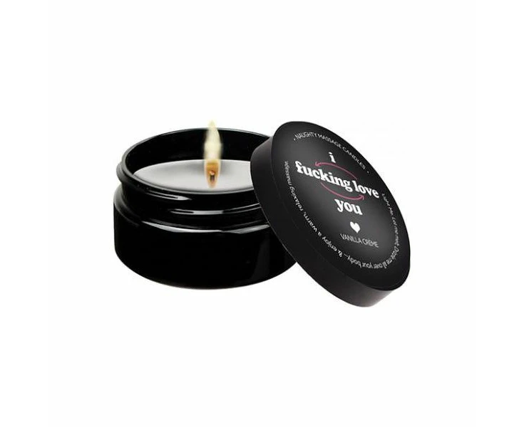 Kama Sutra Mini Massage Candle 2 Oz: Sensual Vanilla Creme Aromatherapy For Intimate Body Massages