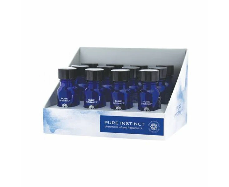 Pure Instinct True Blue Pheromone Fragrance Oil Seductive Aromatherapy For Enhanced Attraction And Desire 15ml Display Of 12 Bottles