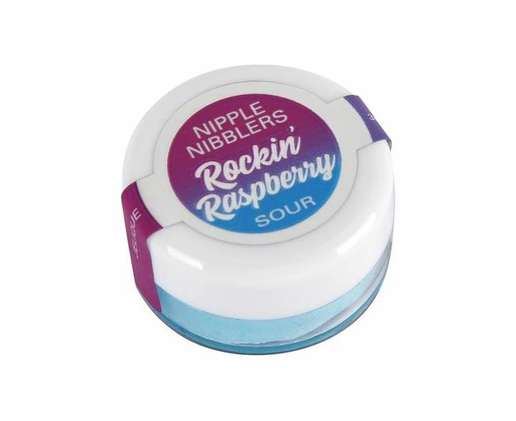 Classic Erotica Nipple Nibblers Sour Pleasure Balm Rockin' Raspberry, Lip Smacking Sensations For Enhanced Nipple Play