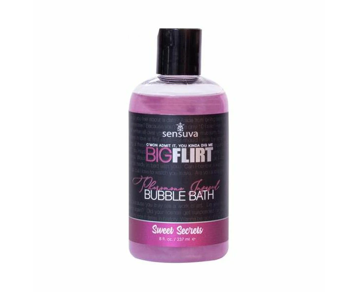 Big Flirt Sweet Secrets Bubble Bath 8 Oz.  Introducing The Sensual Delights Sweet Secrets Bubble Bath By Big Flirt The Ultimate Aphrodisiac Infused So