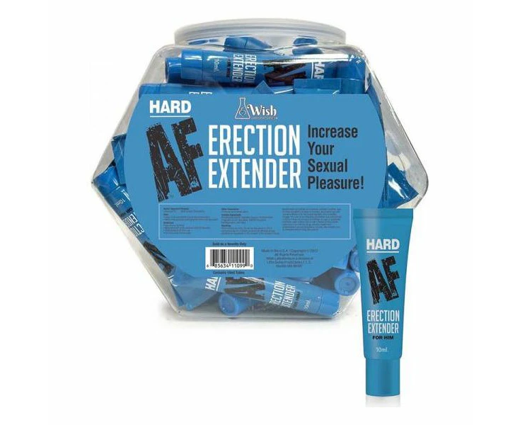 Hard Af Erection Extender Cream The Ultimate Pleasure Enhancer For Long Lasting, Rock Hard Erections Model 65 Fishbowl Display For Him And Her Intensi