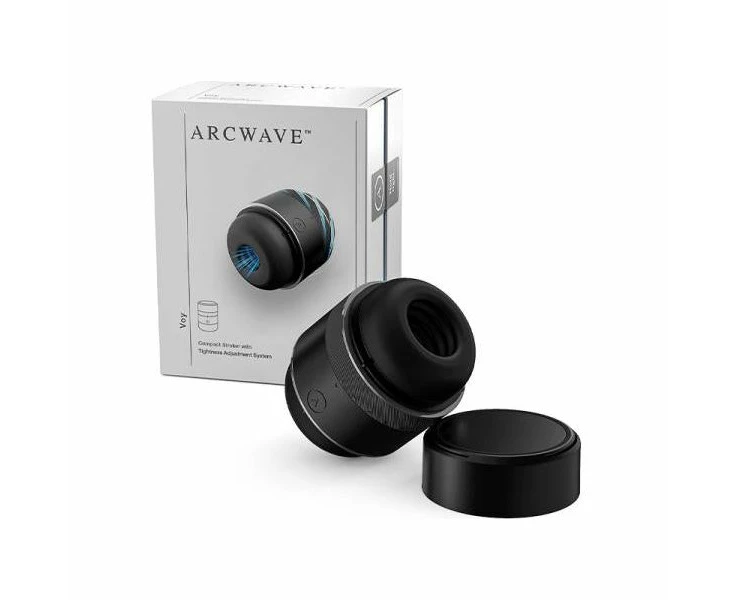 Arcwave Voy Tightening Compact Stroker Black Premium Male Masturbator For Intense Pleasure