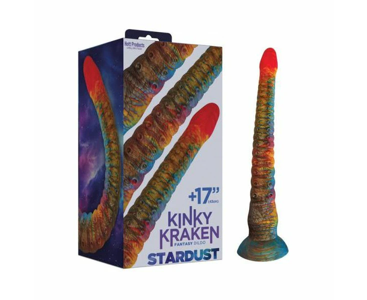 Stardust Kinky Kraken 17 Bendable Fantasy Dildo Model: Kinky Kraken 17 Unisex Pleasure Toy In Cosmic Blue