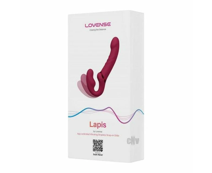 Lapis Magenta Dual Ended Vibrating Strapless Strap On For Intimate Pleasure And Exploration