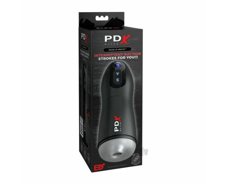 Pdx Elite Suck O Matic Intermittent Suction And Vibration Masturbator Model 5000 For Men Ultimate Stroker For Blended Pleasure Black