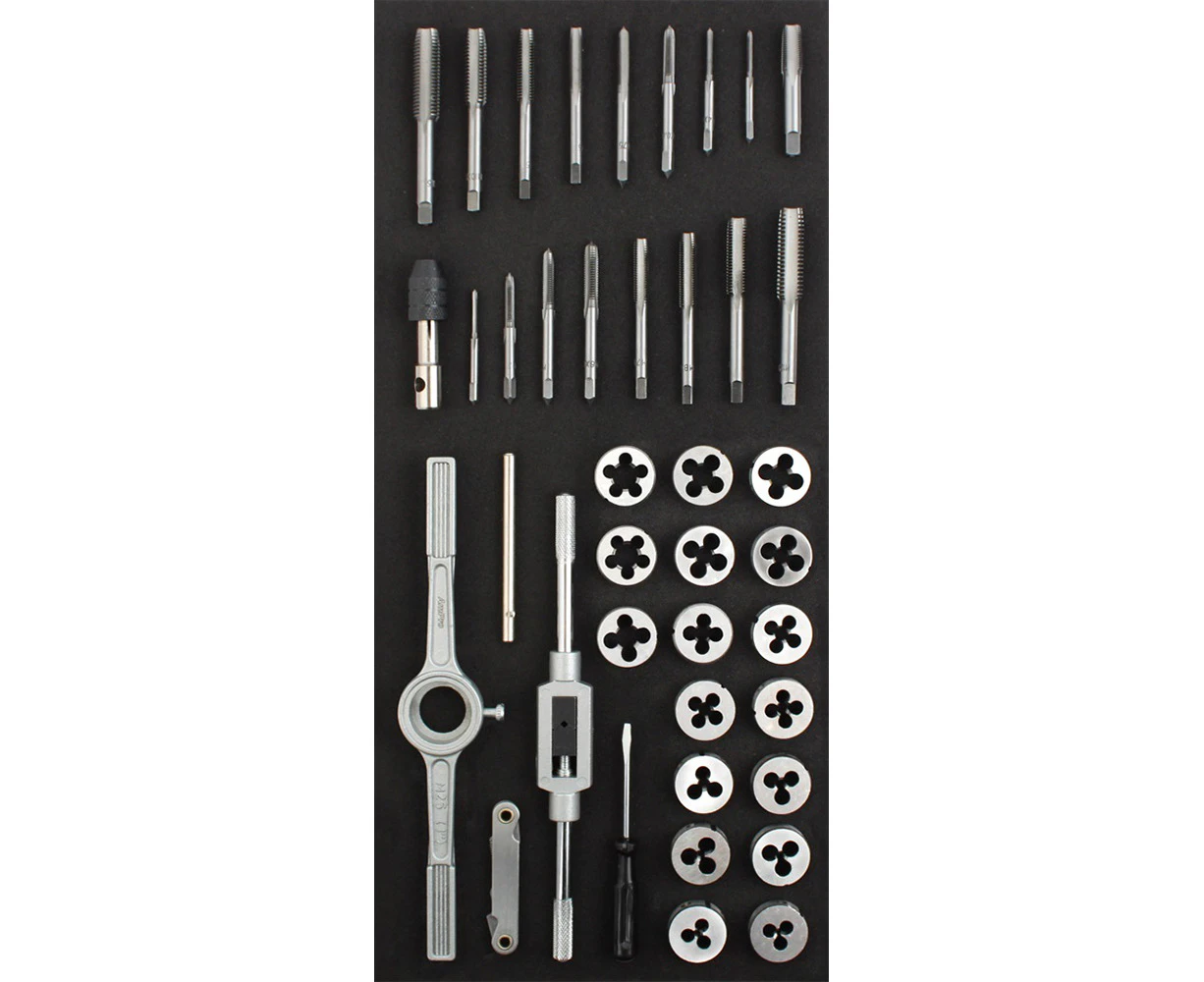 39pc Ampro Heavy Duty Tap and Die Set Imperial Threading Tool Set TS45922