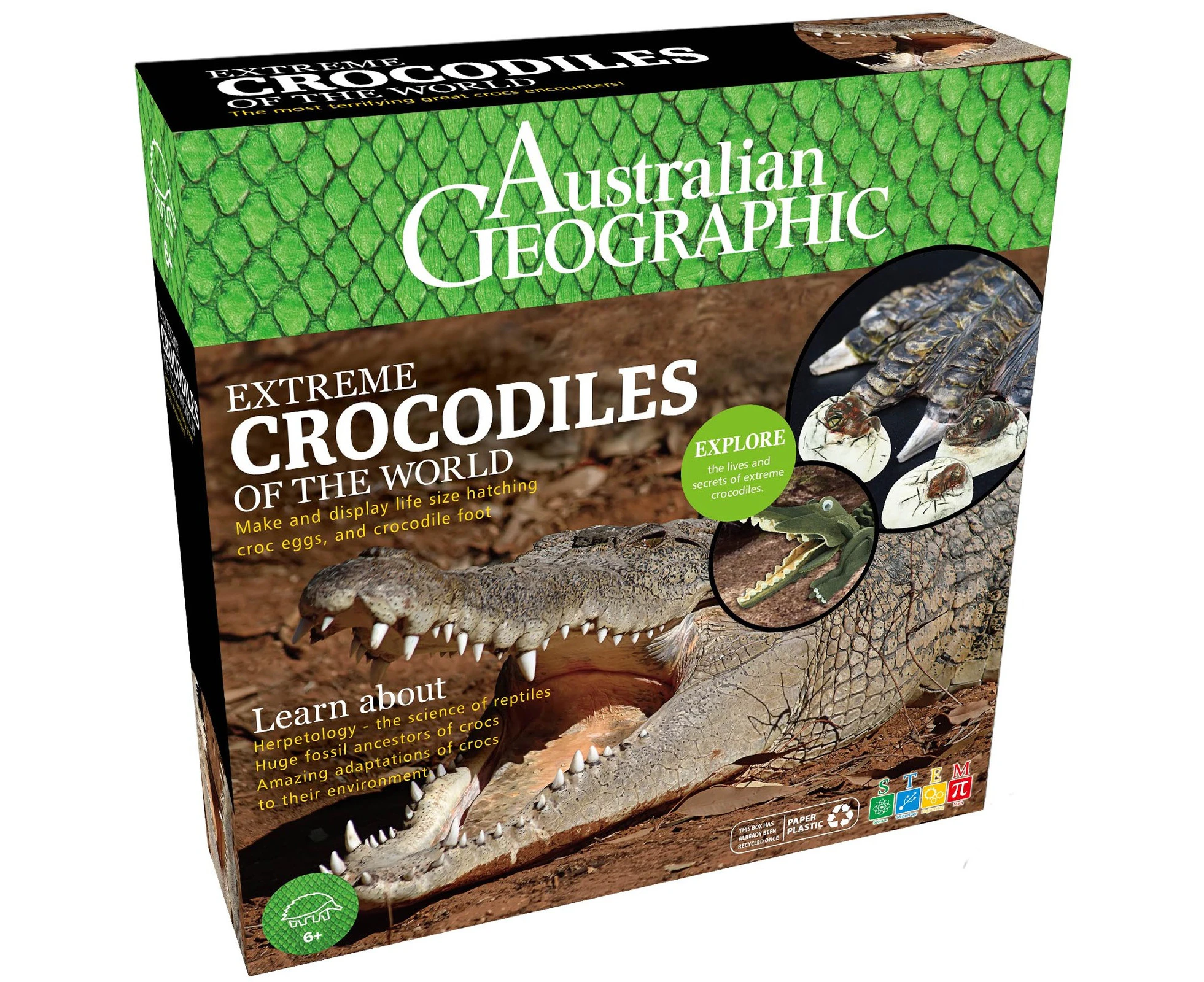 Australian Geographic Extreme Crocodiles of the World Kids Activity Play Toy 6+