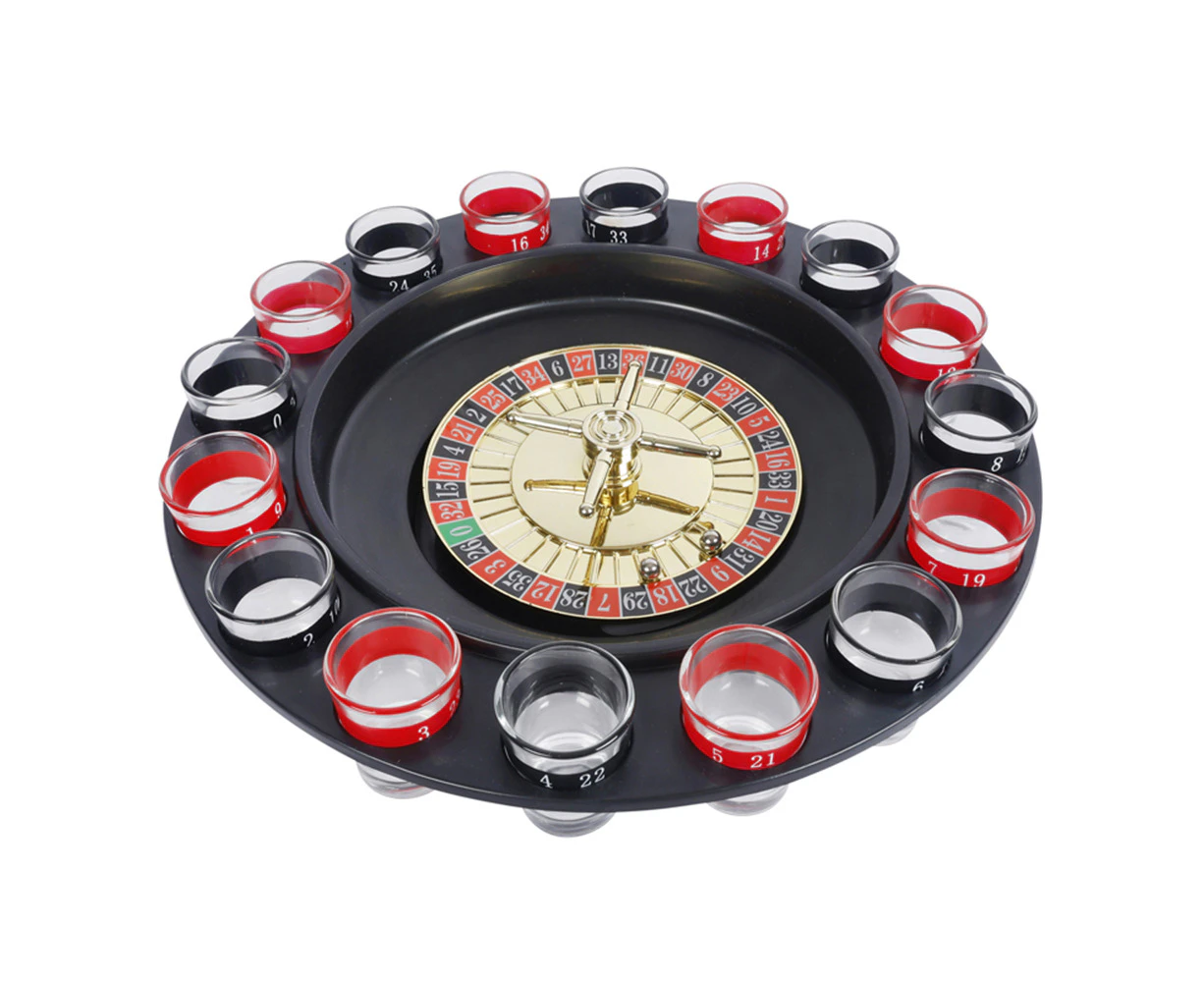 Razoo 30x30cm Drinking Roulette Shots Game Fun Tabletop Party Toy Set 18+