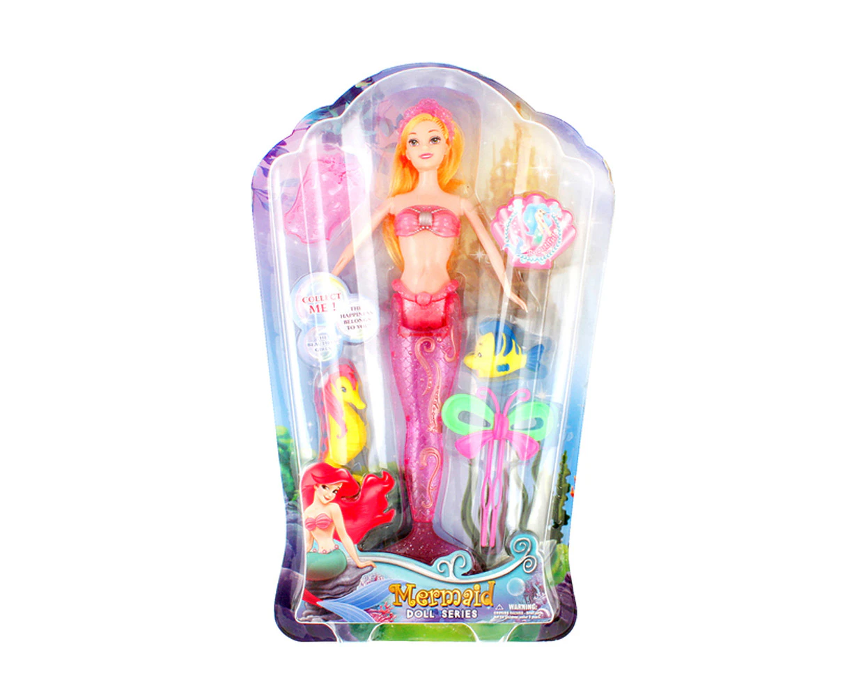 Toylife Blonde Mermaid w/ Accessory Kids/Children Role Play Pretend Toy Assorted