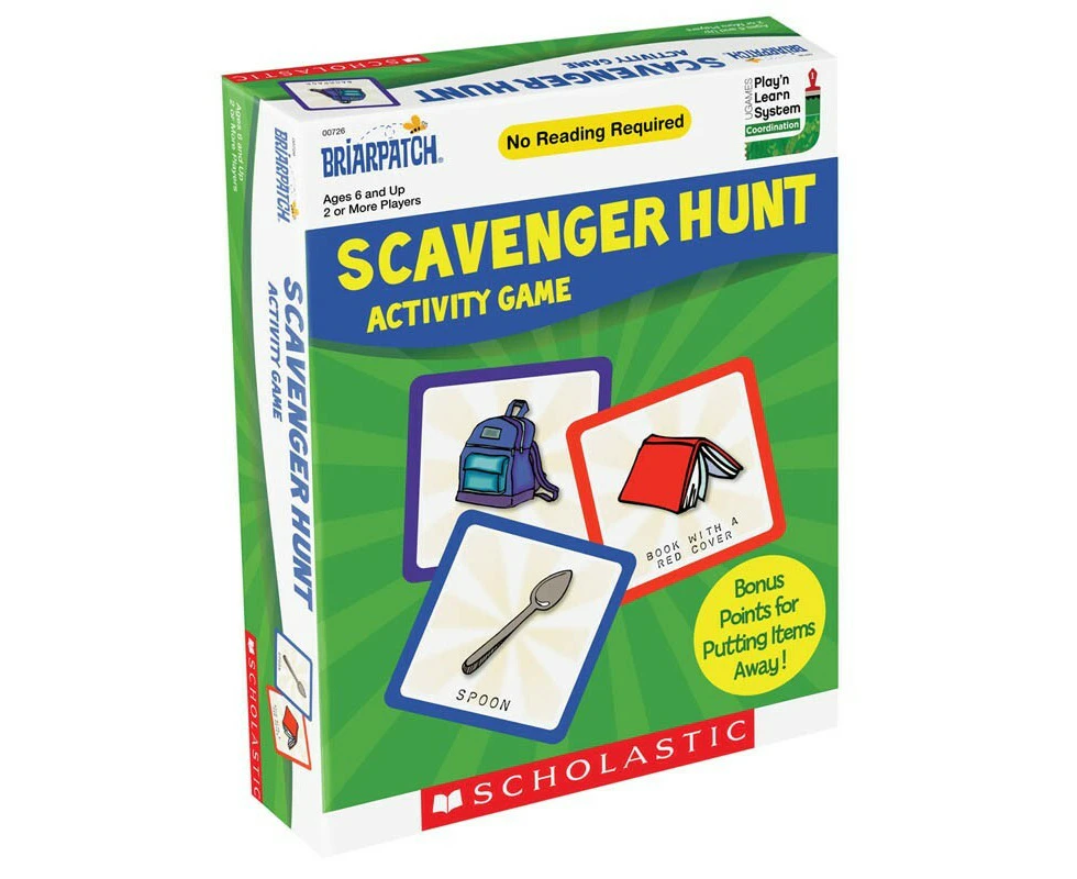 Scholastic Scavenger Hunt Kids Classic Game Children Activity Learning Toy 6+