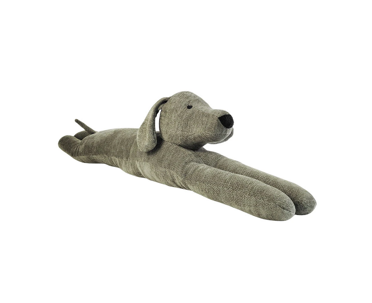 Urban Dog 74cm Fabric Draft Floor Door Stop Home/Room Decor Wind Stopper Green