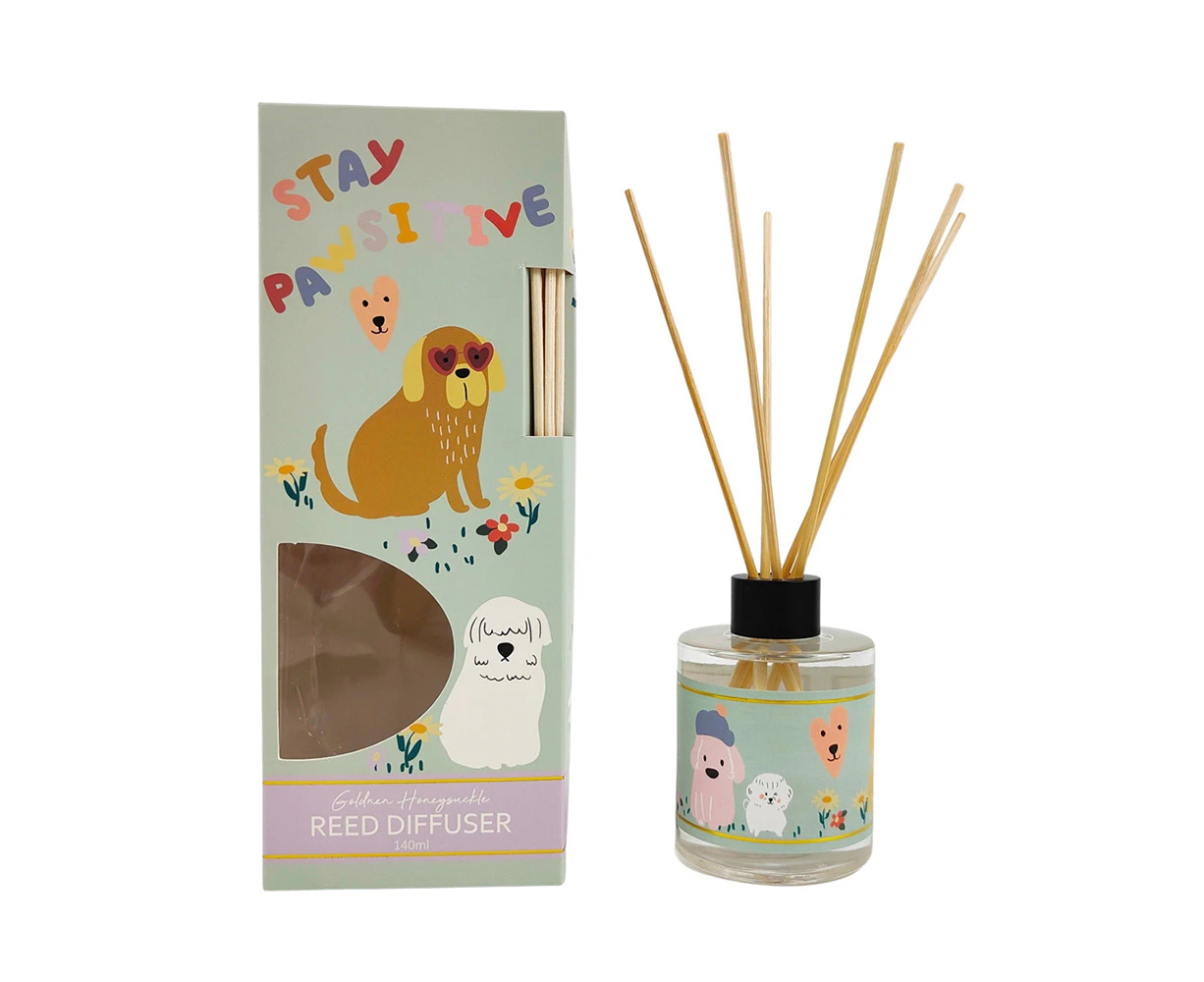 Urban Perfect Pets Dog 140ml Golden Honeysuckle Glass Reed Diffuser Fragrance