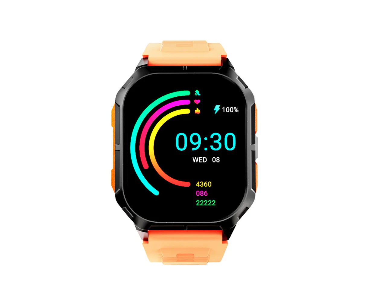 HiFuture Ultra3 Sports/Fitness Smartwatch For Apple iOS9/Android5 Carmine Orange