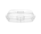 Lemon & Lime Crystal Chilled Serving Platter With Lid Kitchen Plastic Serveware