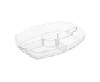 Lemon & Lime Crystal Chilled Serving Platter With Lid Kitchen Plastic Serveware