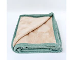 Urban Products Teddy Boucle Home Decor Couch/Bed Throw Blanket Sage 150x120cm