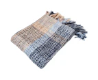 Urban Products Home Decorative Couch/Bed Plaid Blanket Throw Blue 150x130cm