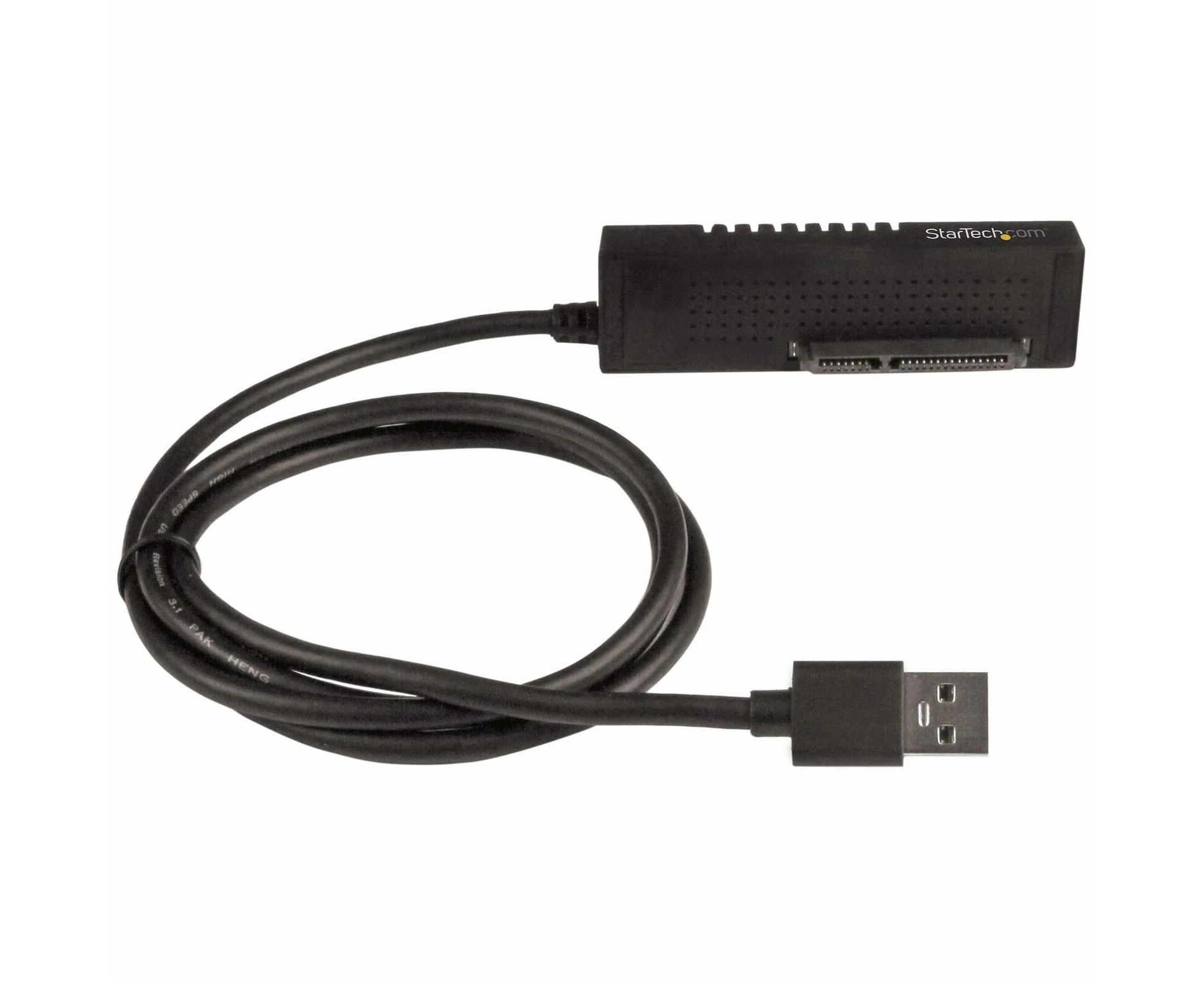 Star Tech USB-A 3.1 to SATA Adapter Cable for 2.5/3.5" SSD/HDD w/Power Adapters