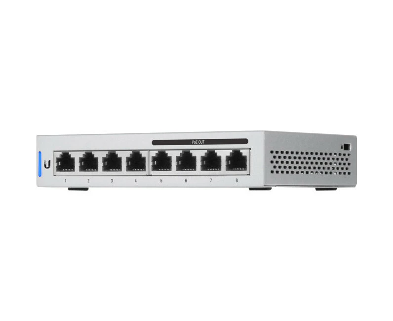 Ubiquiti Unifi 8 Port 60W 8Gbps Gigabit Ethernet Network Switch w/ 4 PoE Ports