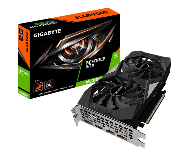 Gigabyte nVidia GeForce GTX 1660 Super OC 6GB PCIe Graphic Card For CPU/Computer