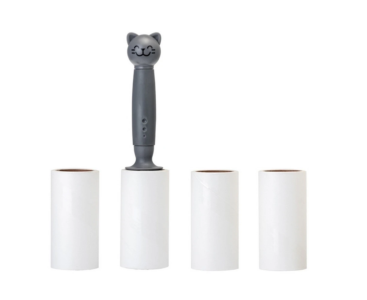 Vigar Pets Club Cat Pet Hair/Fur/Wool Remover Sticky Roller w/ 3-Refills Grey