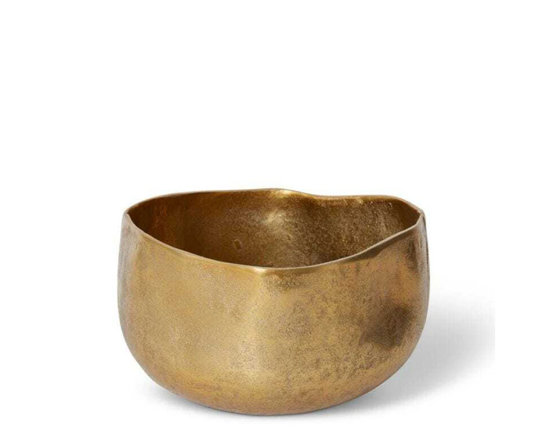 E Style Orenda 14x24cm Aluminium Plant Pot Home Decor Planter Round Gold