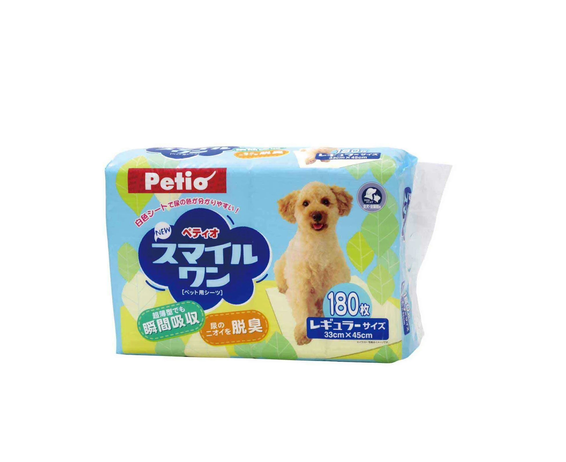 180pcs Petio Smile One Pet Dog/Puppy Absorbent Training Pad Regular 33x45cm